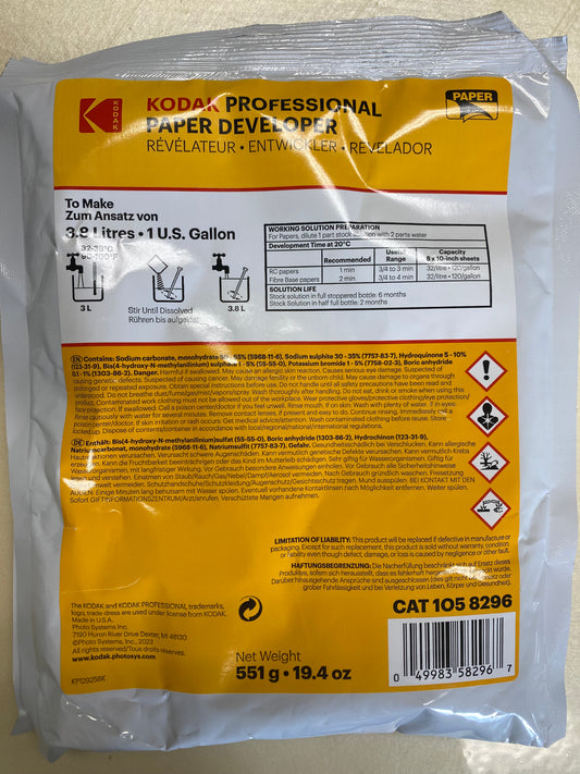 Kodak Dektol Paper Developer