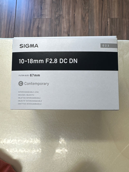 Used Sigma 10-18mm f2.8 DC DN Fuji X