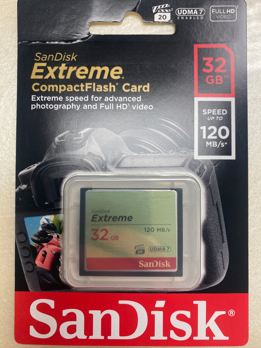 SanDisk Extreme Compact Flash Card 32gb